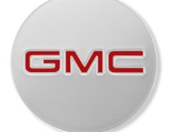2013 GMC acadia center cap - red gmc logo, polished 17800086