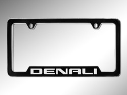 2014 GMC acadia license plate frame - denali (black with silv 19330376