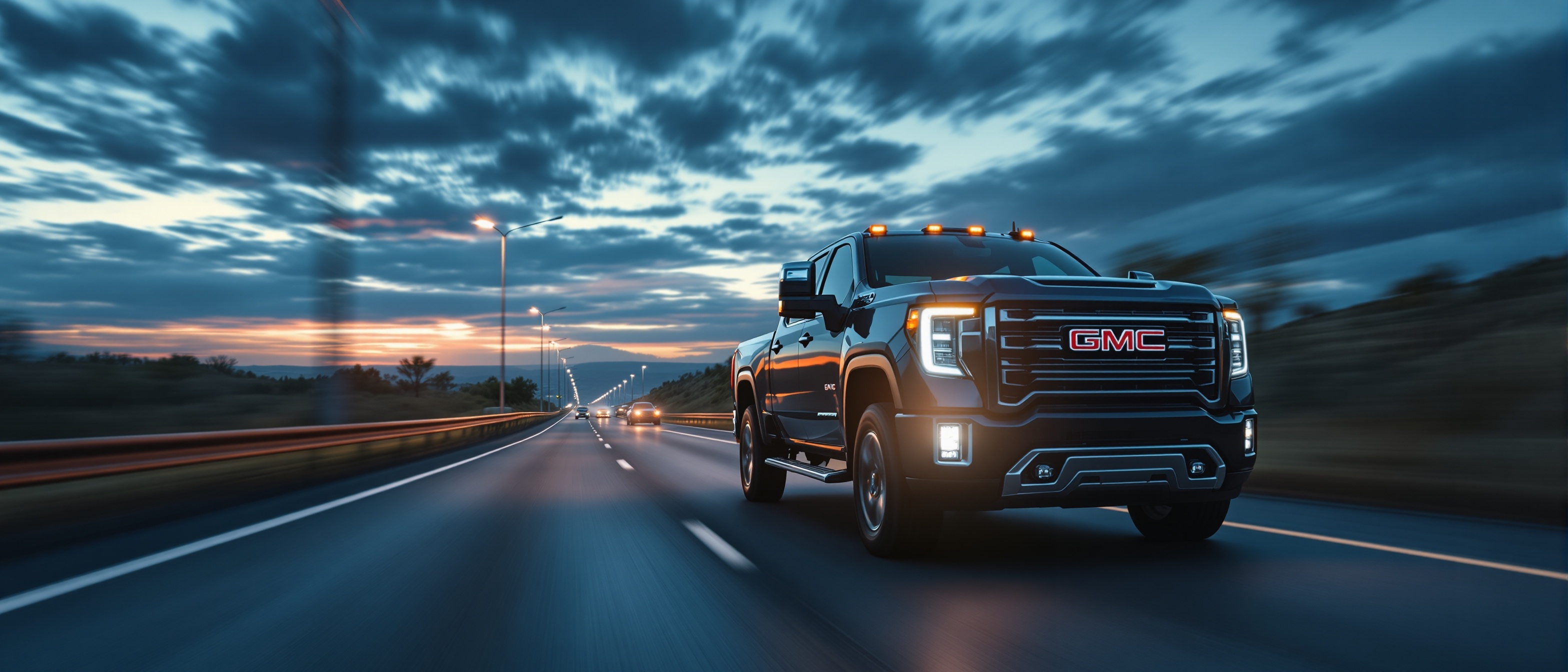 GMC Truck in Motion